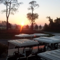 Sunrises on a new golf day